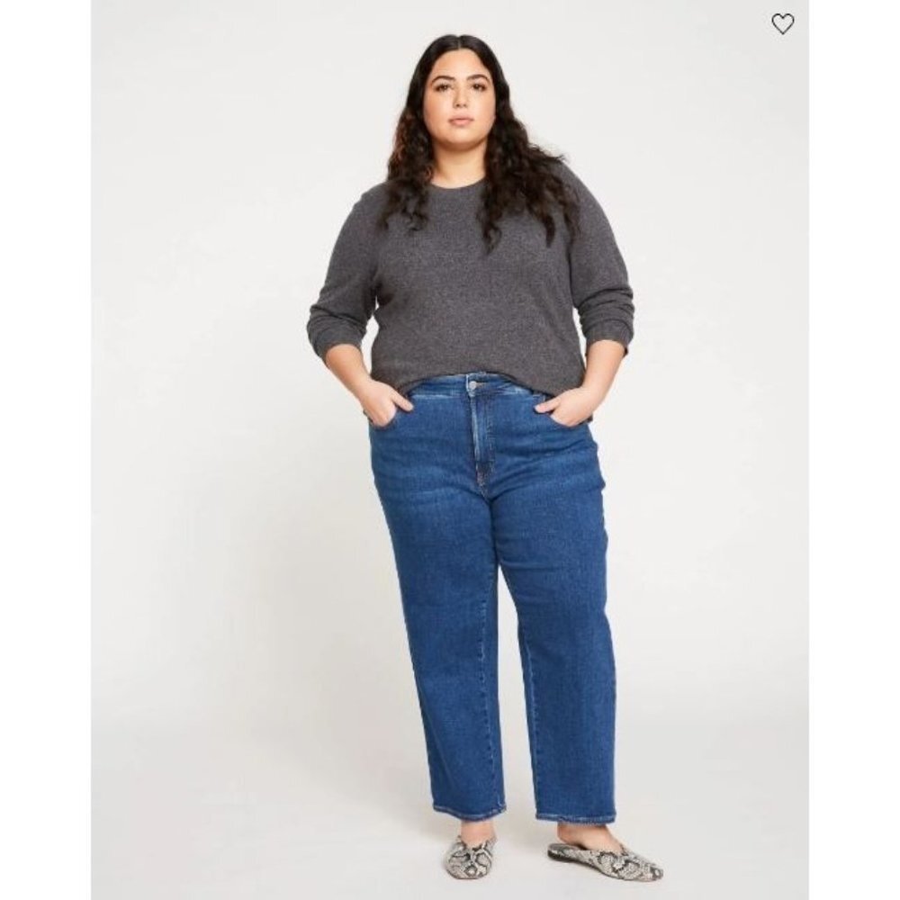 Universal Standard Etta High Rise Straight Leg Jeans 28 Inch NWT Size 22 B5